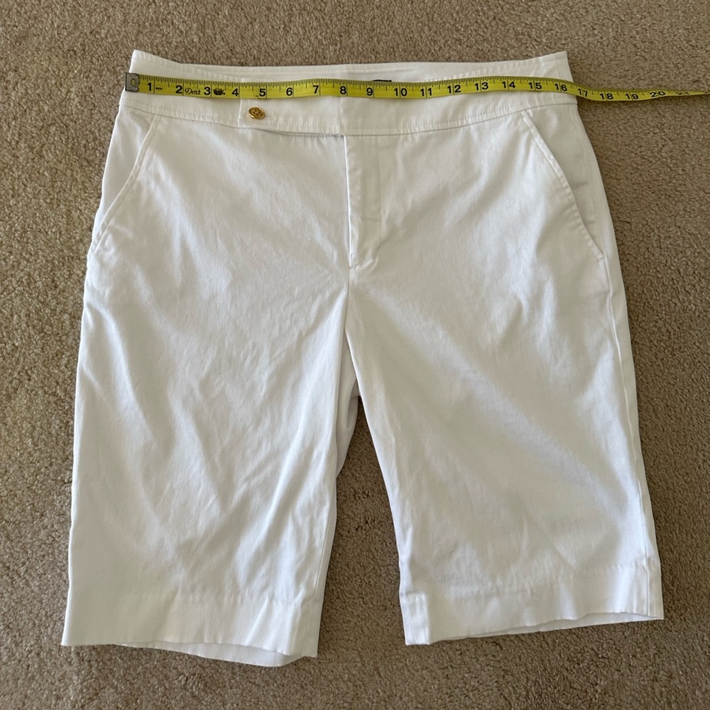 NWOT Chaps Women's White Shorts Cotton Blend, Sz 8. - Picture 4 of 8